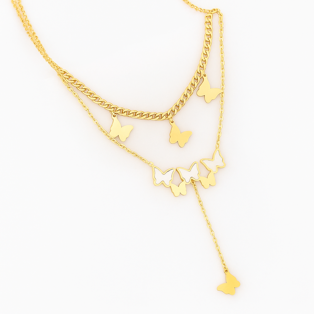 Butterfly Layered Necklace