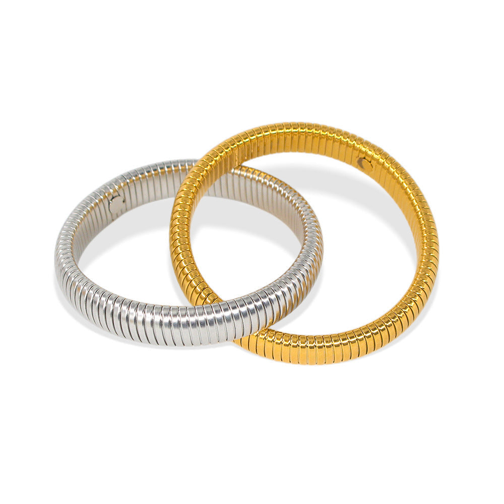 Retro Steel Bangle