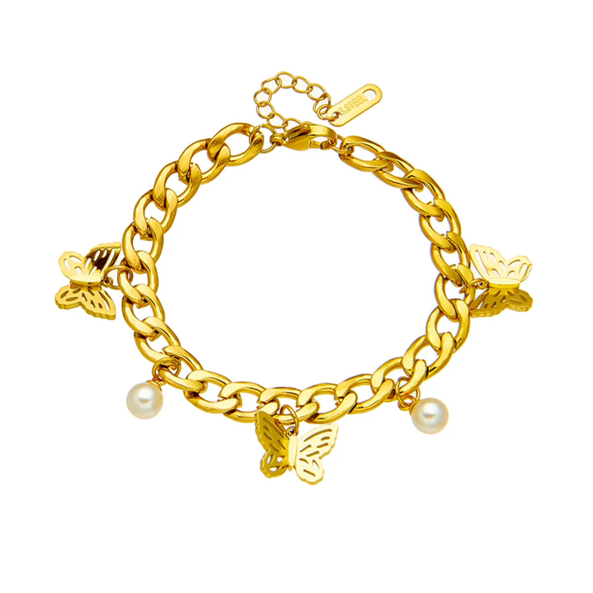Pearl & Butterfly Bracelet