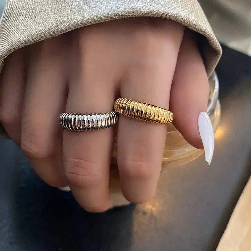 Adjustable French Croissant Ring