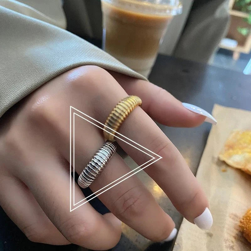 Adjustable French Croissant Ring