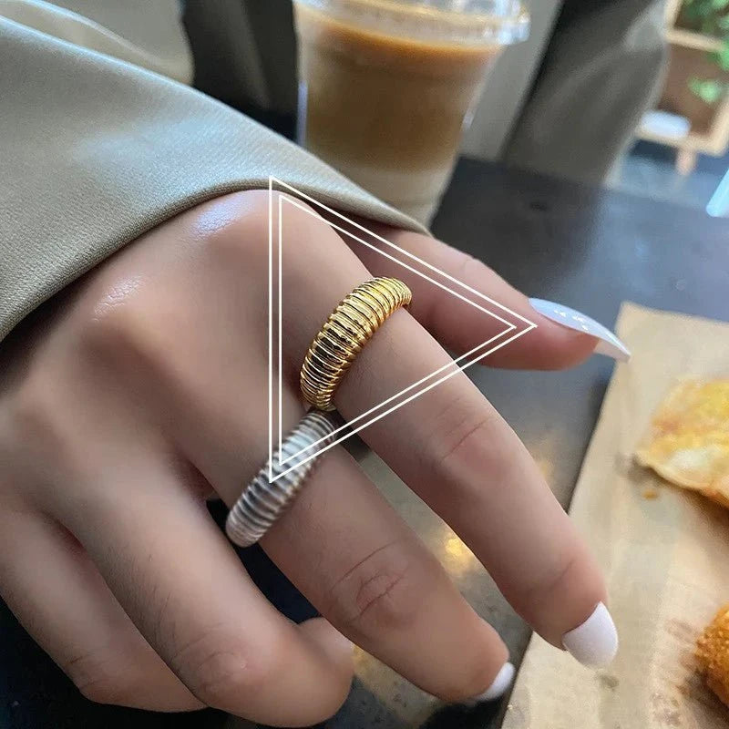 Adjustable French Croissant Ring