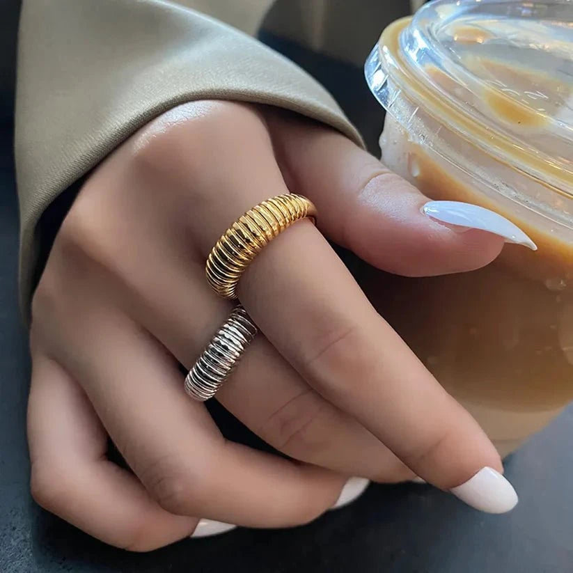 Adjustable French Croissant Ring