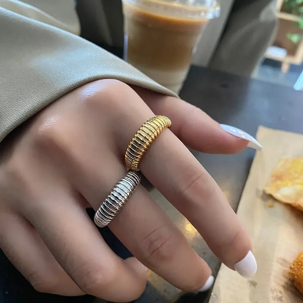Adjustable French Croissant Ring