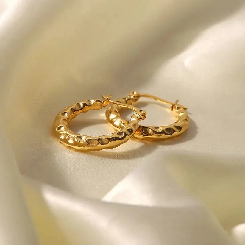 Gold Geometric Hoops