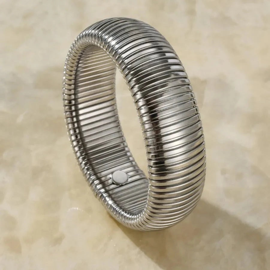 Retro Steel Bangle
