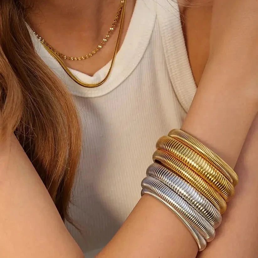 Retro Steel Bangle