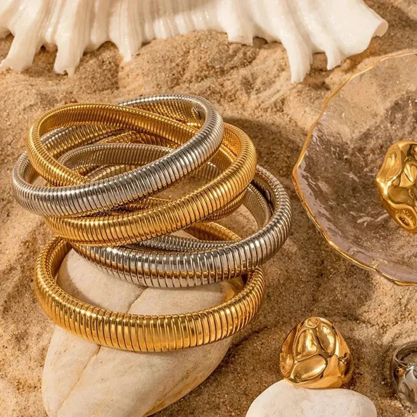 Retro Steel Bangle