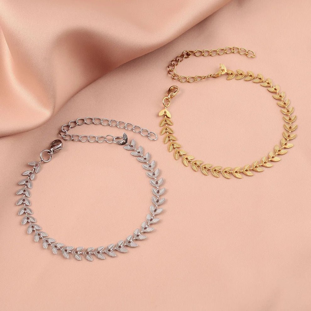 Simple Style Leaf Bracelet