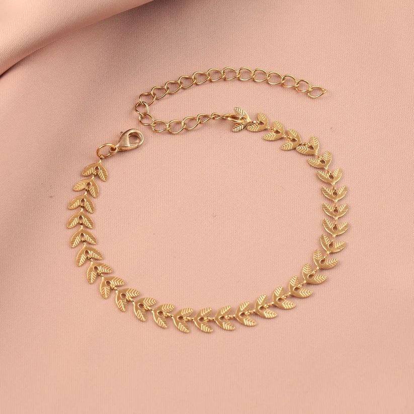 Simple Style Leaf Bracelet